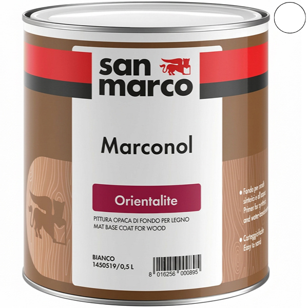 SAN Marco Marconol Orientalite Bianco Fondo Opaco per Legno